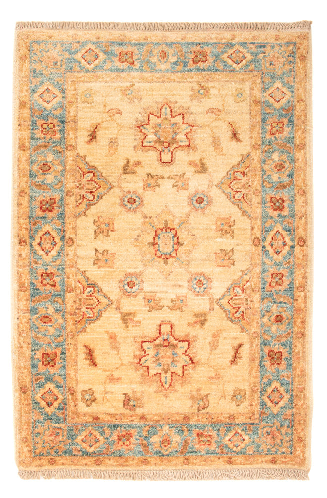 Ziegler Teppich - 88 x 61 cm - beige