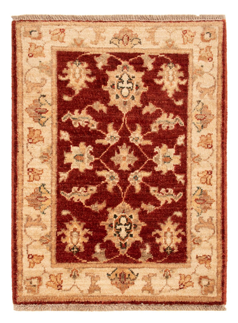 Ziegler Teppich - 70 x 50 cm - bordeauxrot