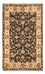 Ziegler Teppich - 90 x 60 cm - schwarz-weiß