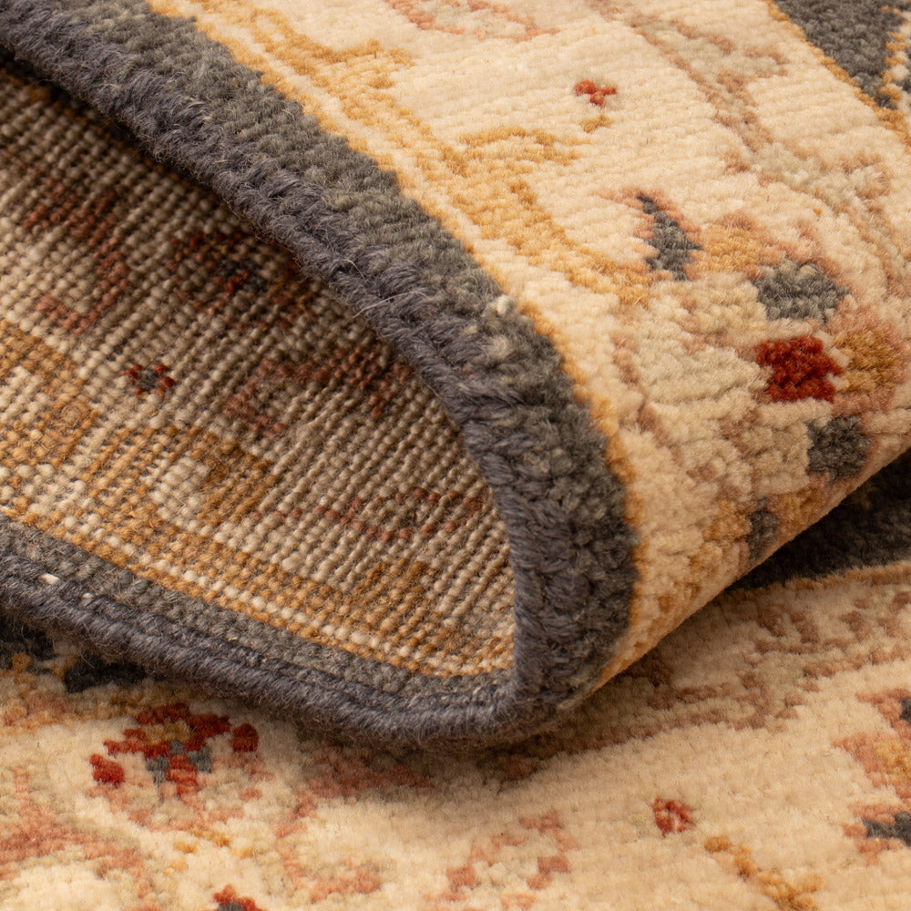 Ziegler Teppich - 90 x 60 cm - schwarz