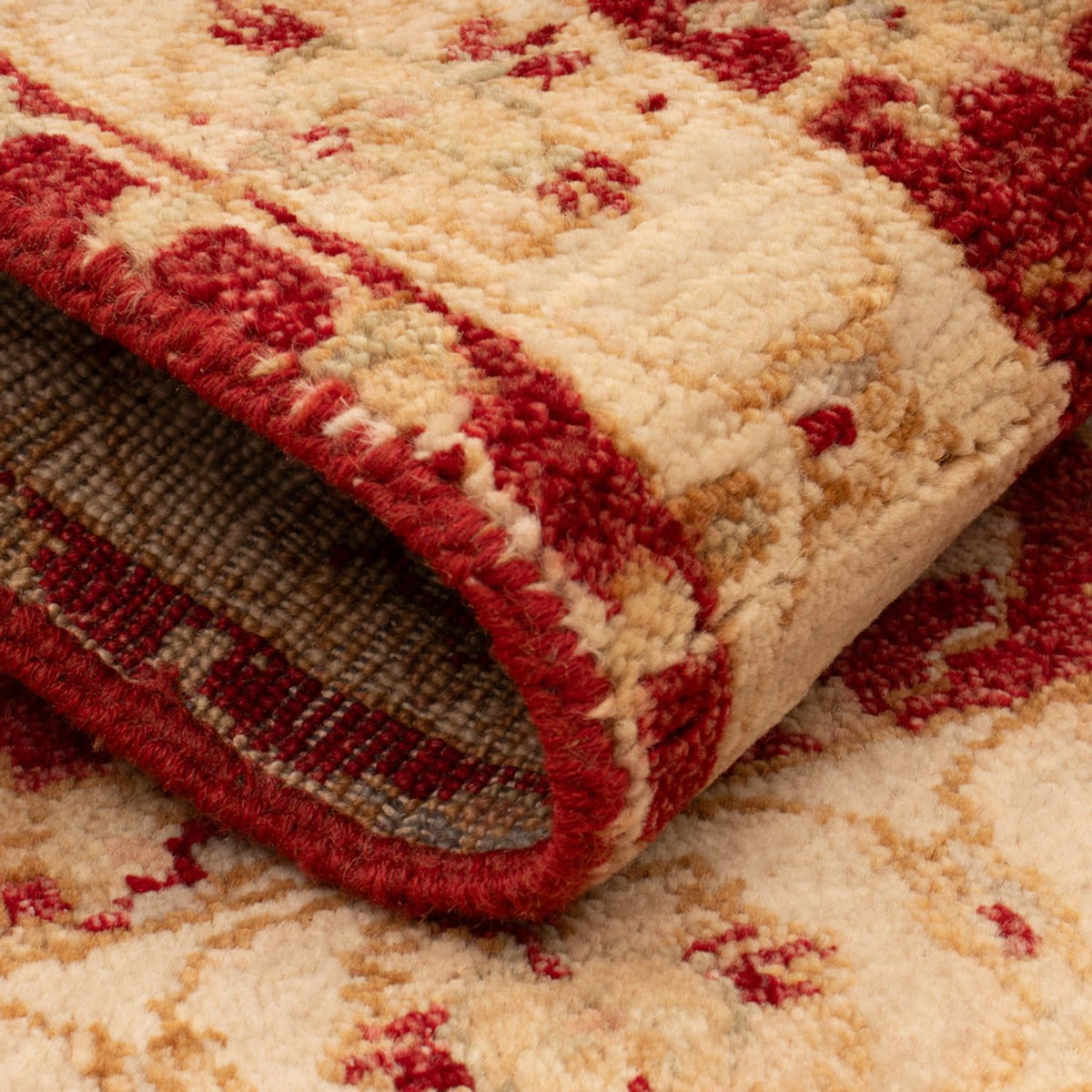 Ziegler Teppich - 90 x 60 cm - bordeauxrot