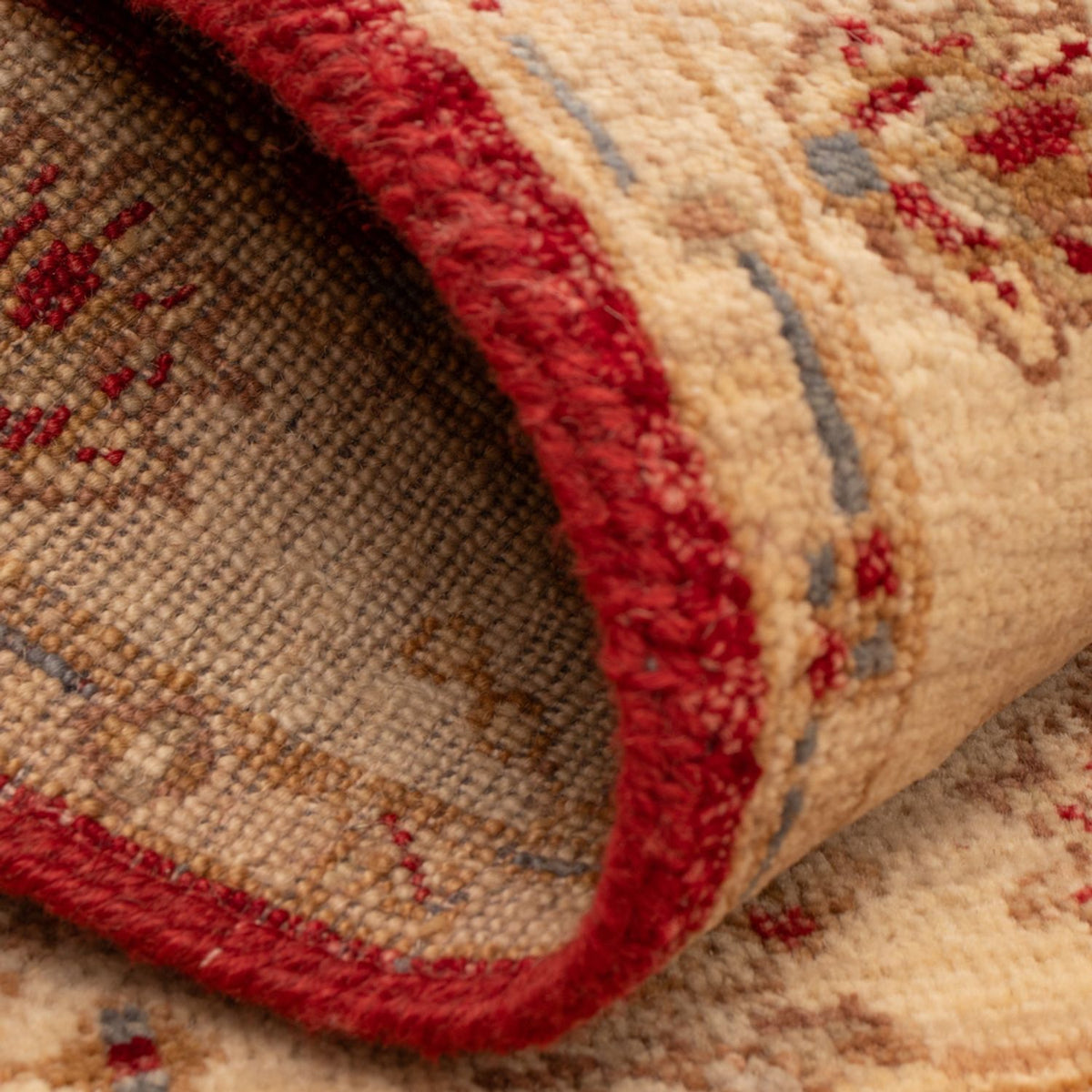 Ziegler Teppich - 90 x 60 cm - bordeauxrot