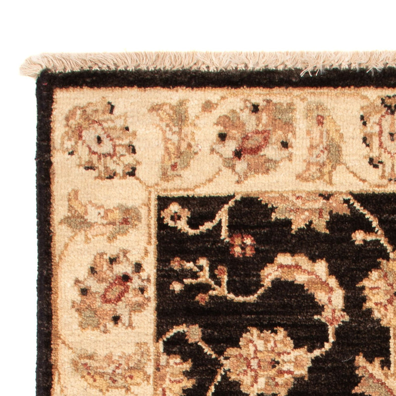 Ziegler Teppich - 90 x 60 cm - schwarz