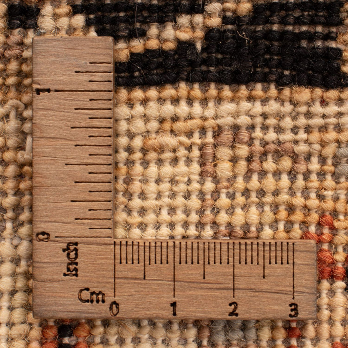 Ziegler Teppich - 90 x 60 cm - schwarz