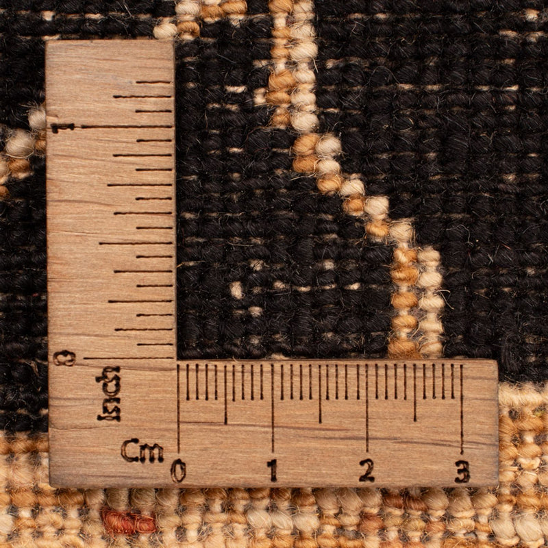 Ziegler Teppich - 90 x 60 cm - schwarz