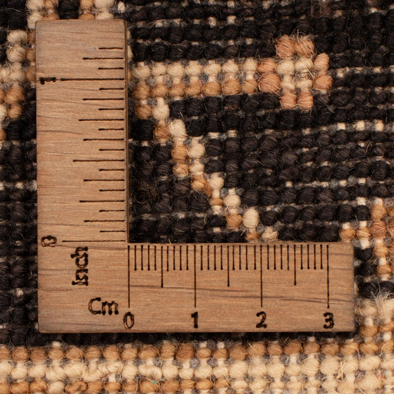 Ziegler Teppich - 90 x 60 cm - schwarz