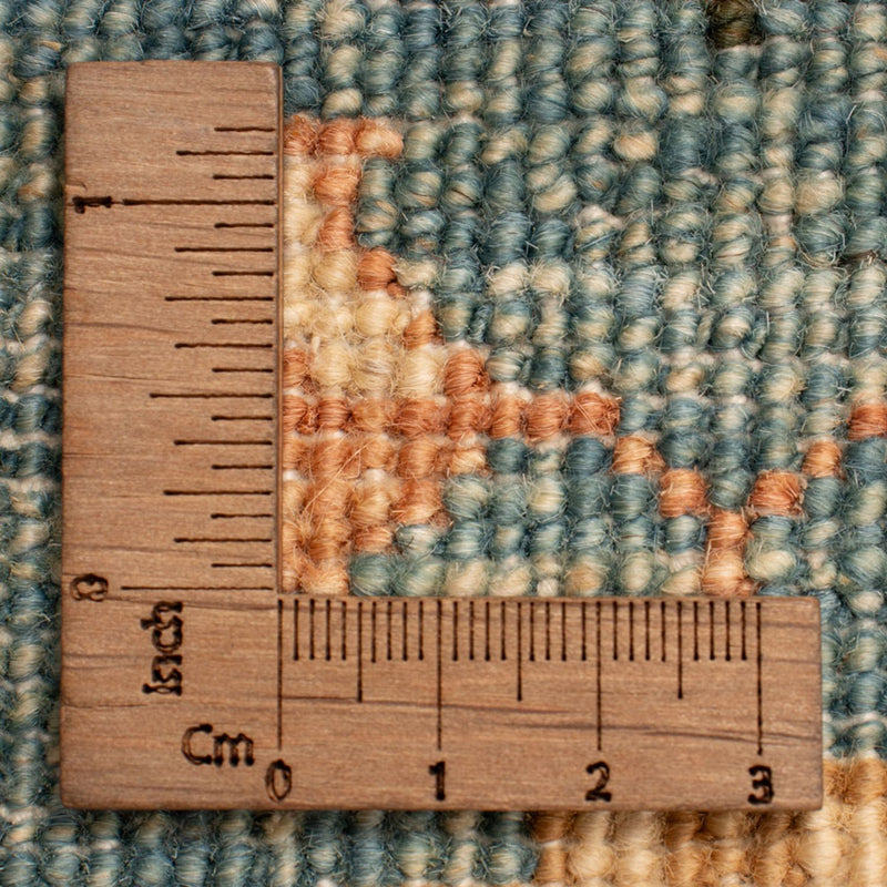 Ziegler Teppich - 67 x 50 cm - türkis