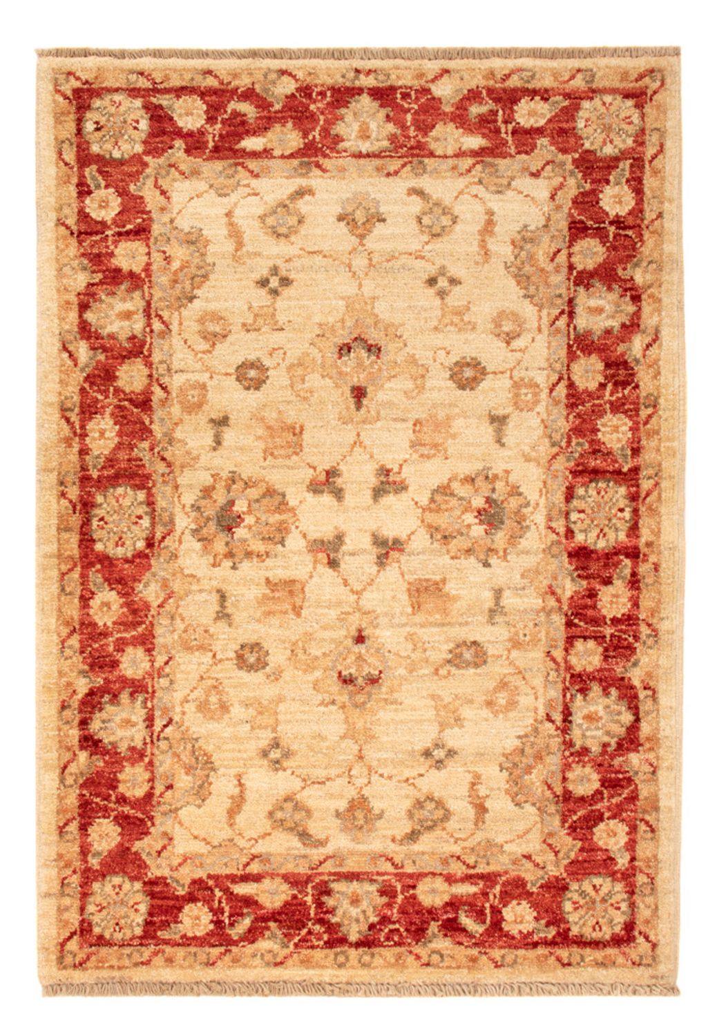 Ziegler Teppich - 90 x 61 cm - beige