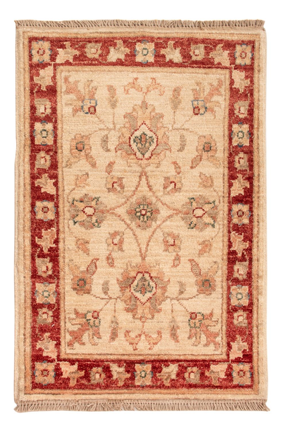 Ziegler Teppich - 75 x 51 cm - beige