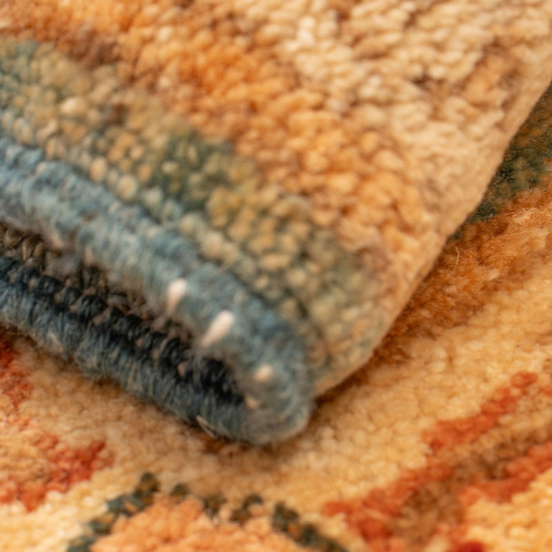 Ziegler Teppich - 71 x 52 cm - türkis