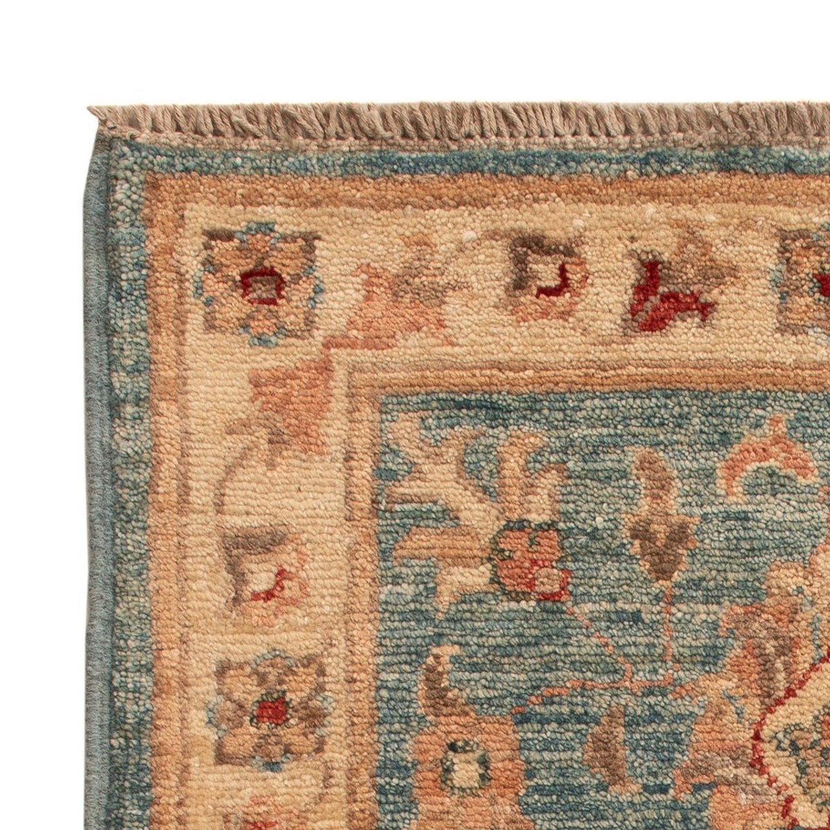 Ziegler Teppich - 70 x 50 cm - blau