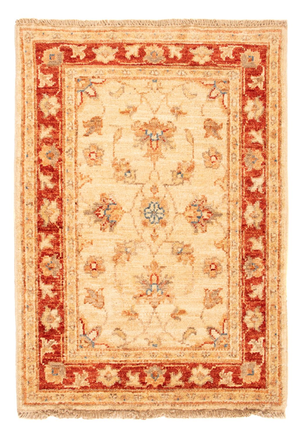 Ziegler Teppich - 74 x 54 cm - beige