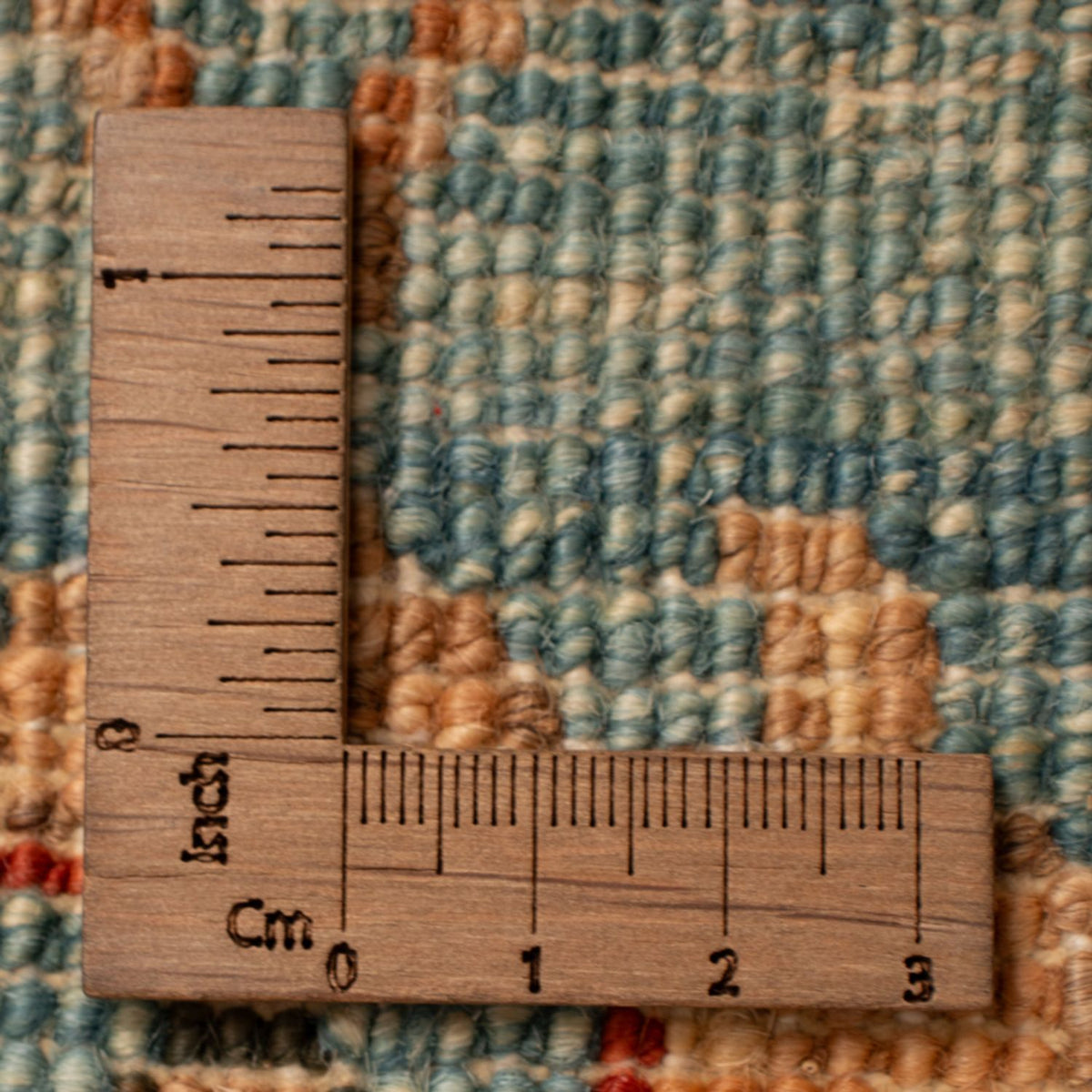 Ziegler Teppich - 71 x 52 cm - türkis