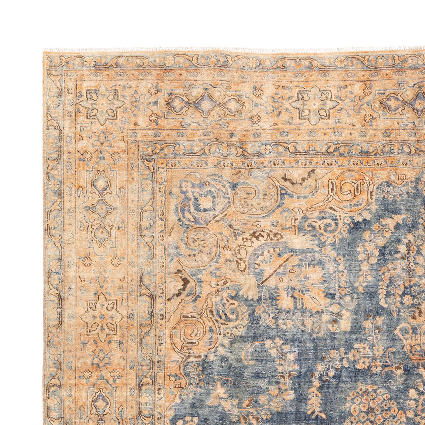 Vintage Teppich - 377 x 280 cm - blau