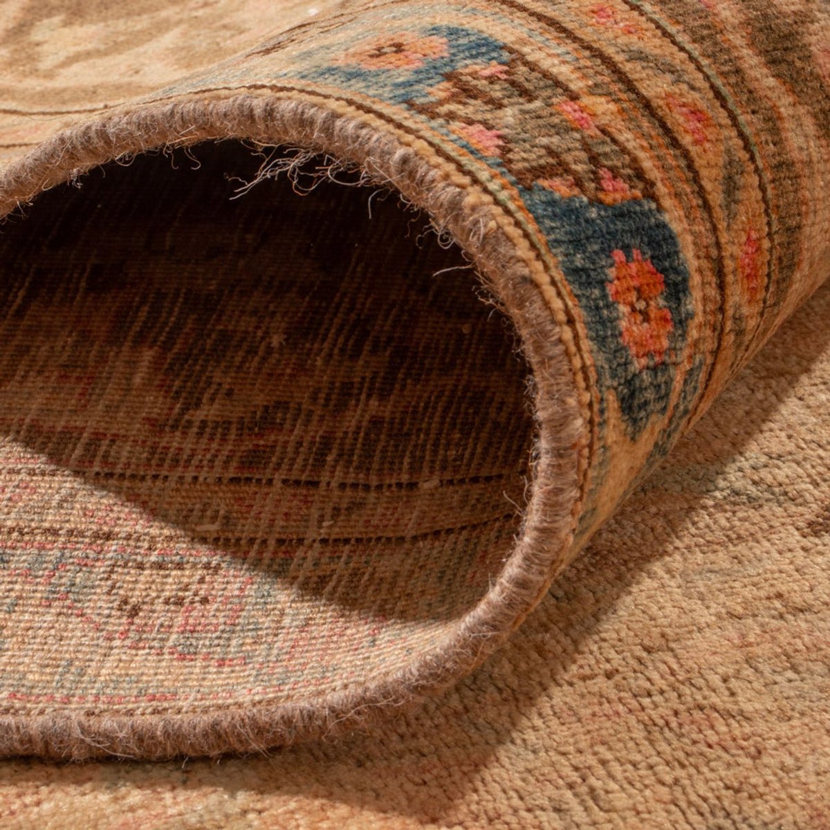 Vintage Teppich - 368 x 281 cm - dunkelbeige