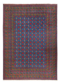 Afghan Teppich - Filpa - 355 x 252 cm - blau