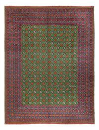 Afghan Teppich - Filpa - 393 x 296 cm - grün