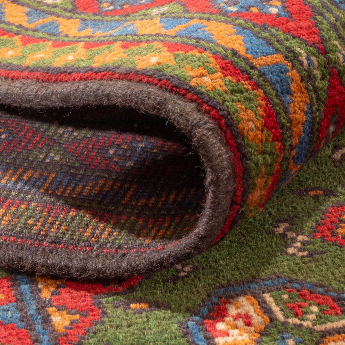 Afghan Teppich - Filpa - 298 x 200 cm - grün