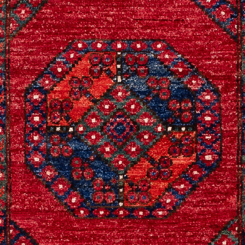Läufer Afghan - 216 x 87 cm - rot