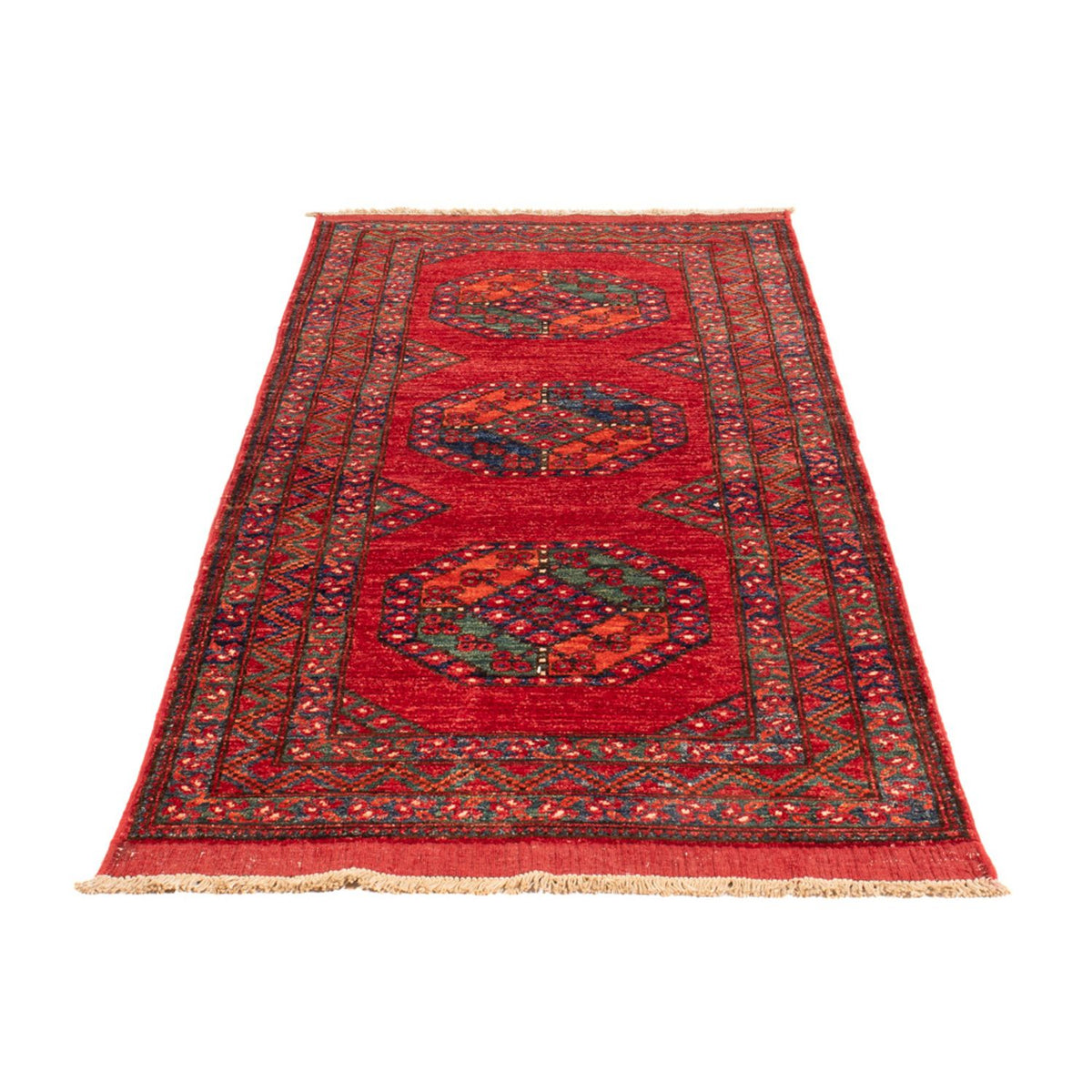 Läufer Afghan - 216 x 87 cm - rot