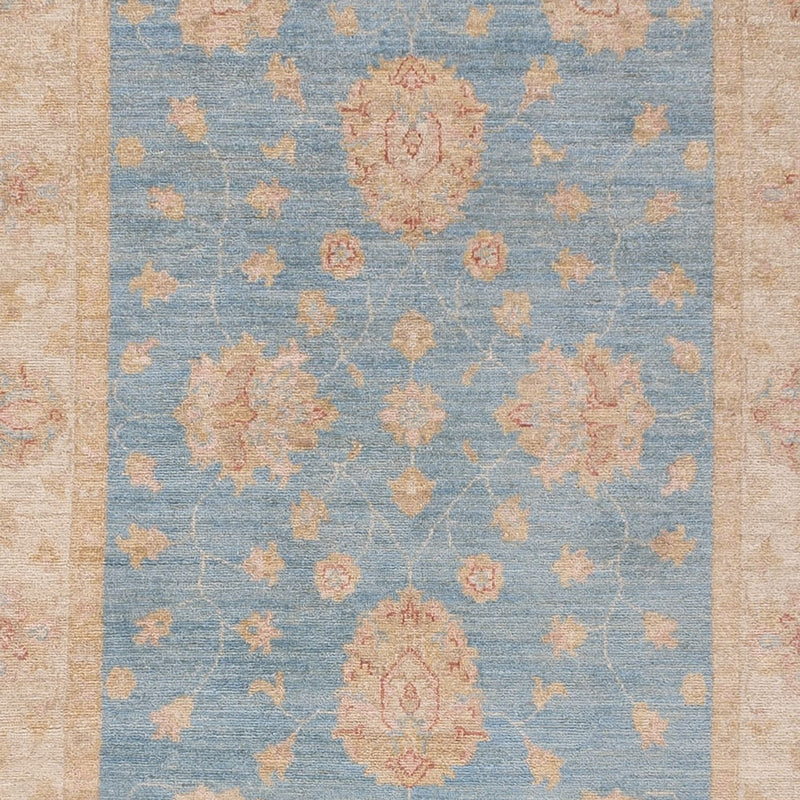 Läufer Ziegler - 396 x 121 cm - hellblau