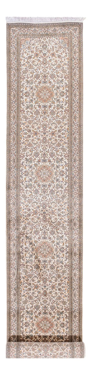 Läufer Seiden - Kaschmir Seide - 480 x 79 cm - creme