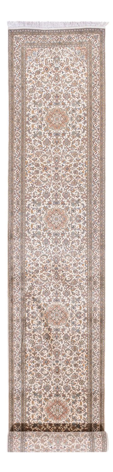 Läufer Seiden - Kaschmir Seide - 79 x 480 cm - creme