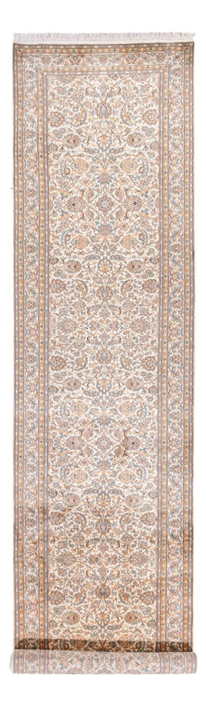 Läufer Seiden - Kaschmir Seide - 447 x 98 cm - creme