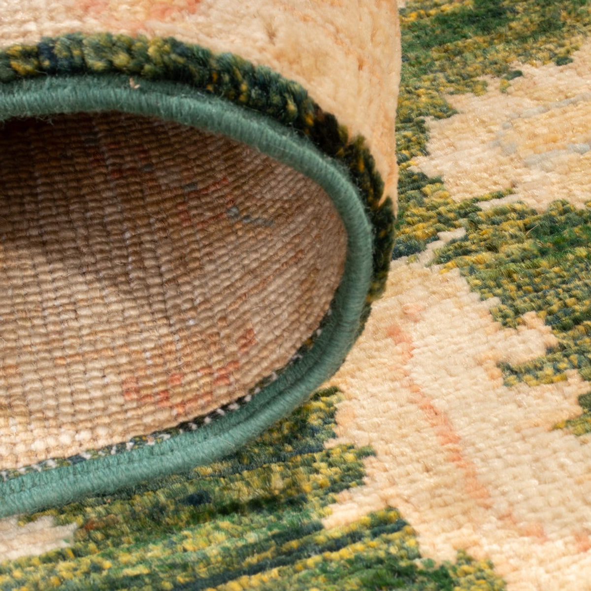 Läufer Ziegler - 455 x 102 cm - grün