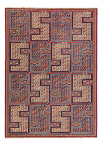 Kelim Teppich - Oriental - Soumak - 217 x 157 cm - mehrfarbig