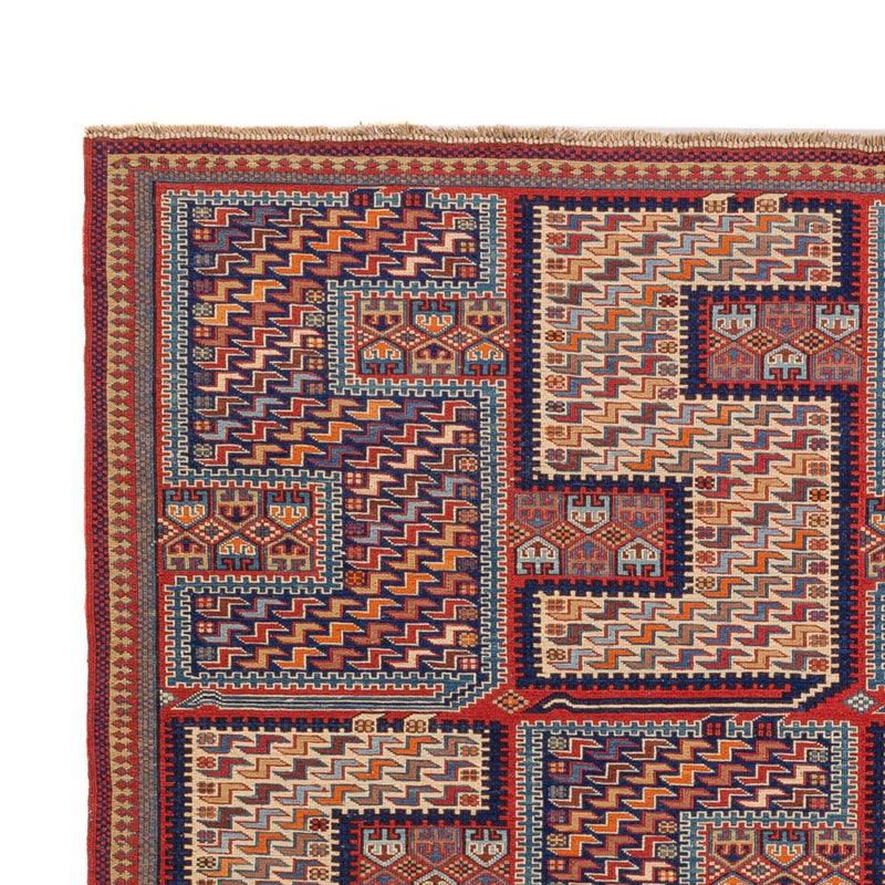 Kelim Teppich - Oriental - Soumak - 217 x 157 cm - mehrfarbig