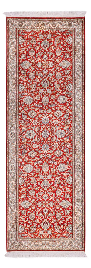 Läufer Seiden - Kaschmir Seide - 242 x 79 cm - rot