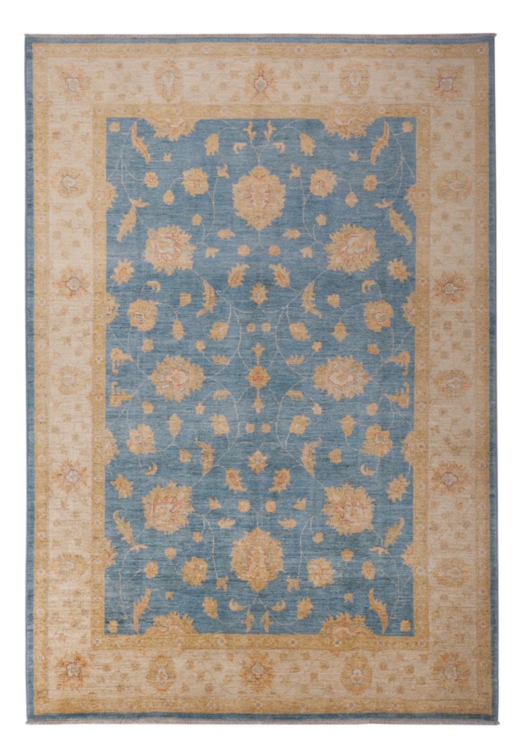 Ziegler Teppich - 300 x 207 cm - blau