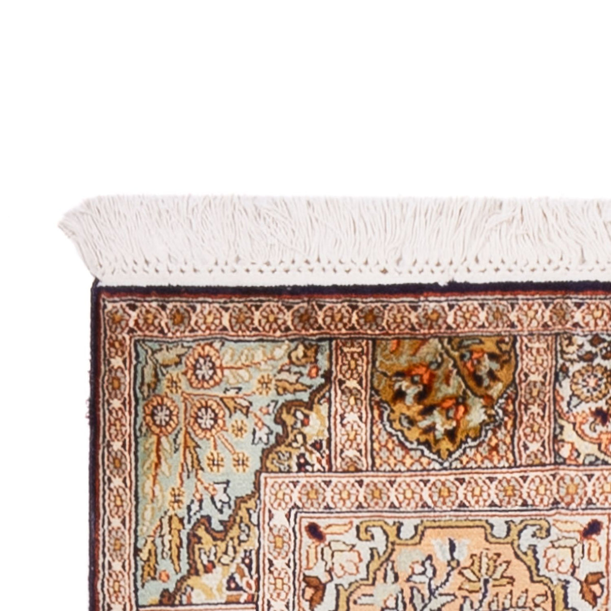 Läufer Seiden - Kaschmir Seide - 296 x 78 cm - dunkelbeige