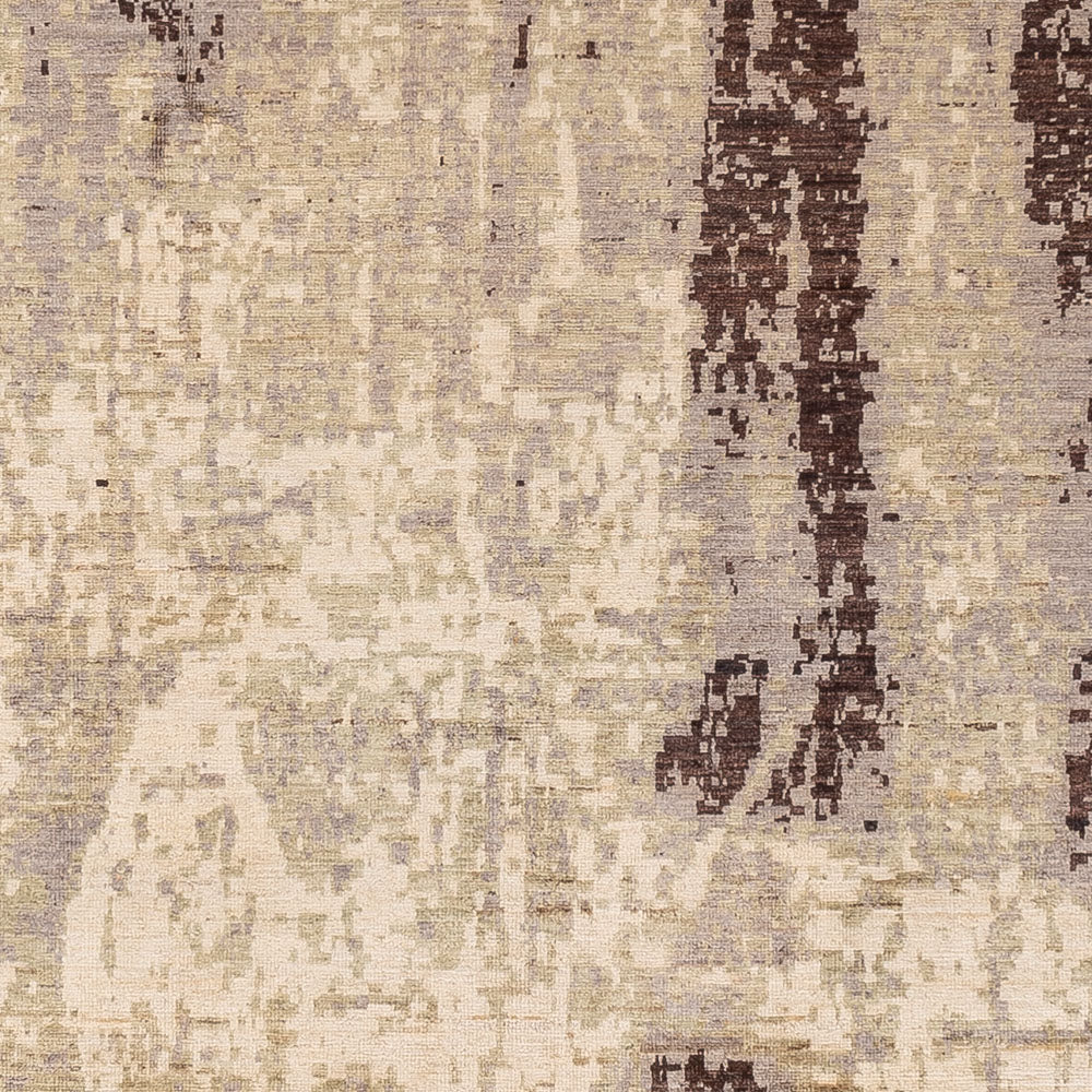 Designer Teppich - 300 x 209 cm - silber