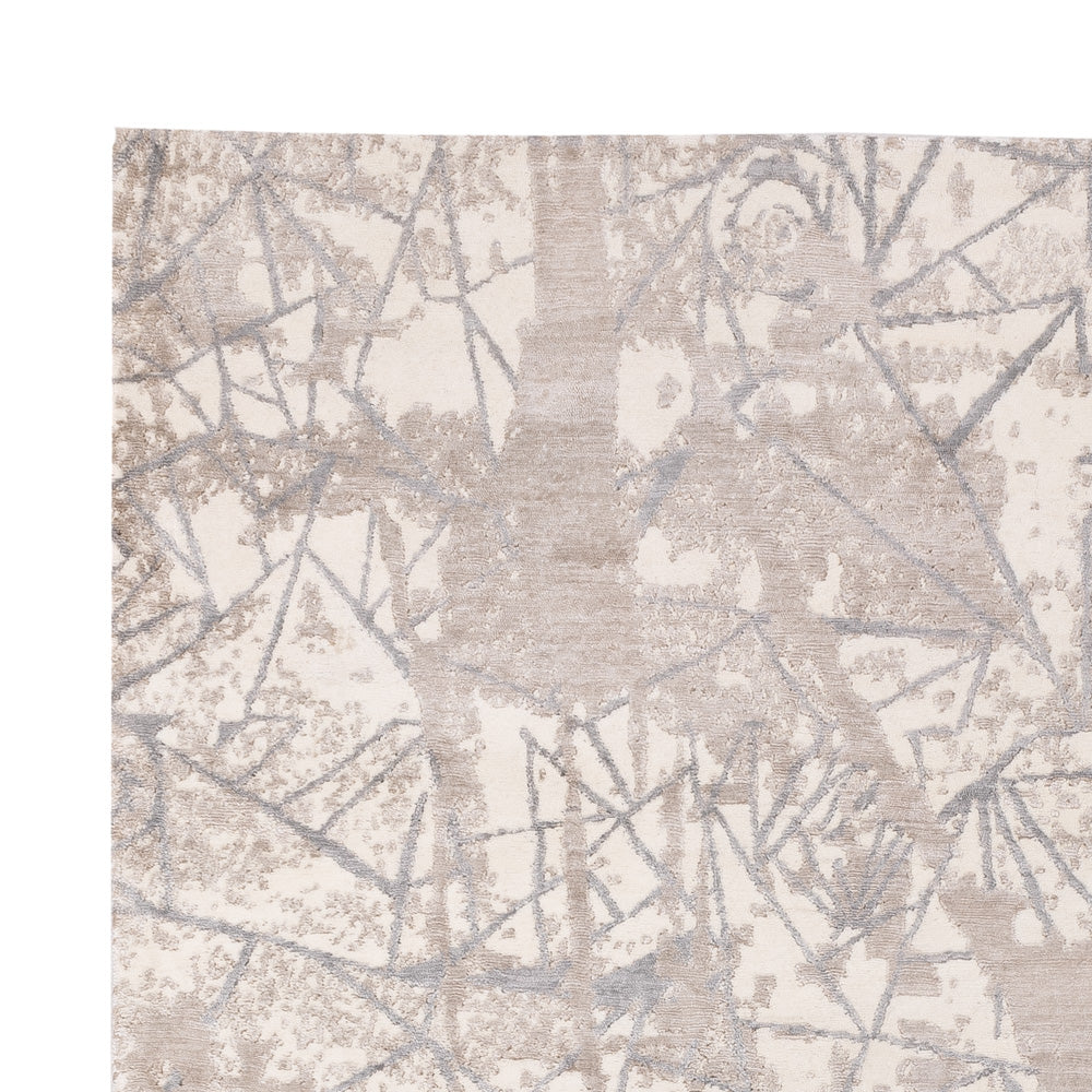 Designer Teppich - 304 x 204 cm - silber