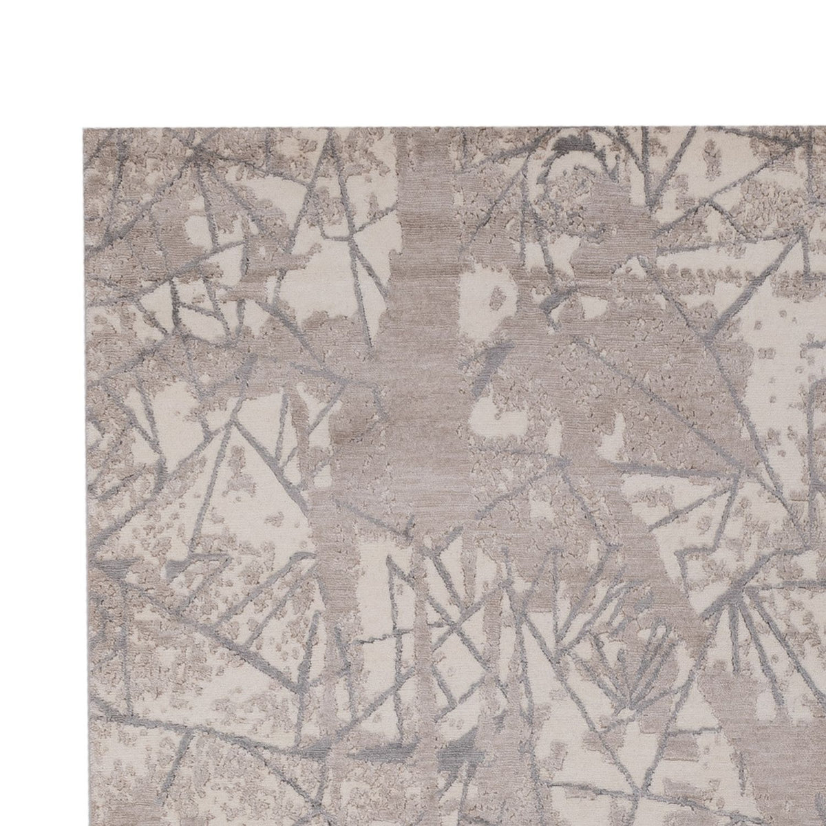 Designer Teppich - 301 x 204 cm - silber