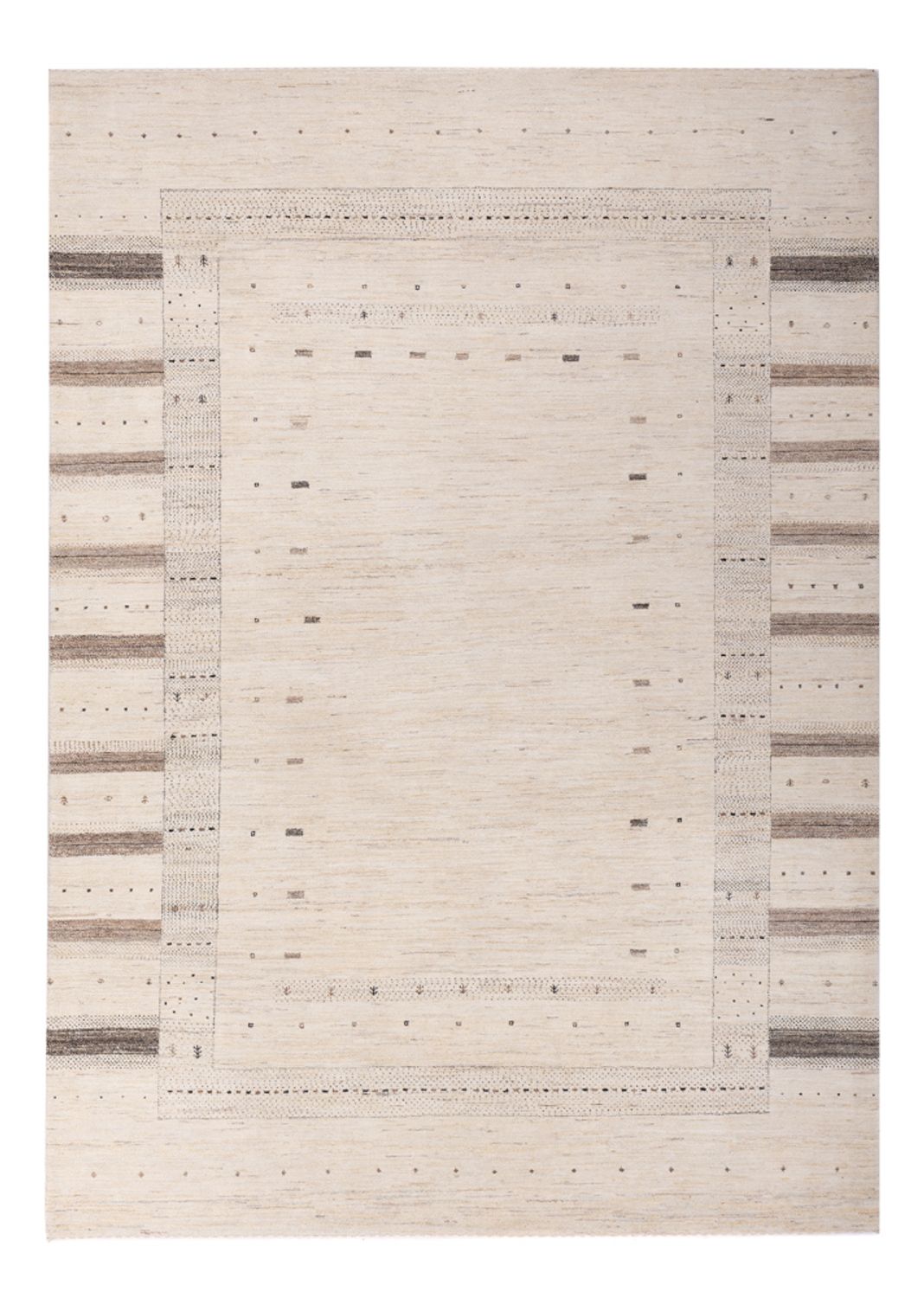 Gabbeh Teppich - Loribaft Indus - 300 x 206 cm - creme