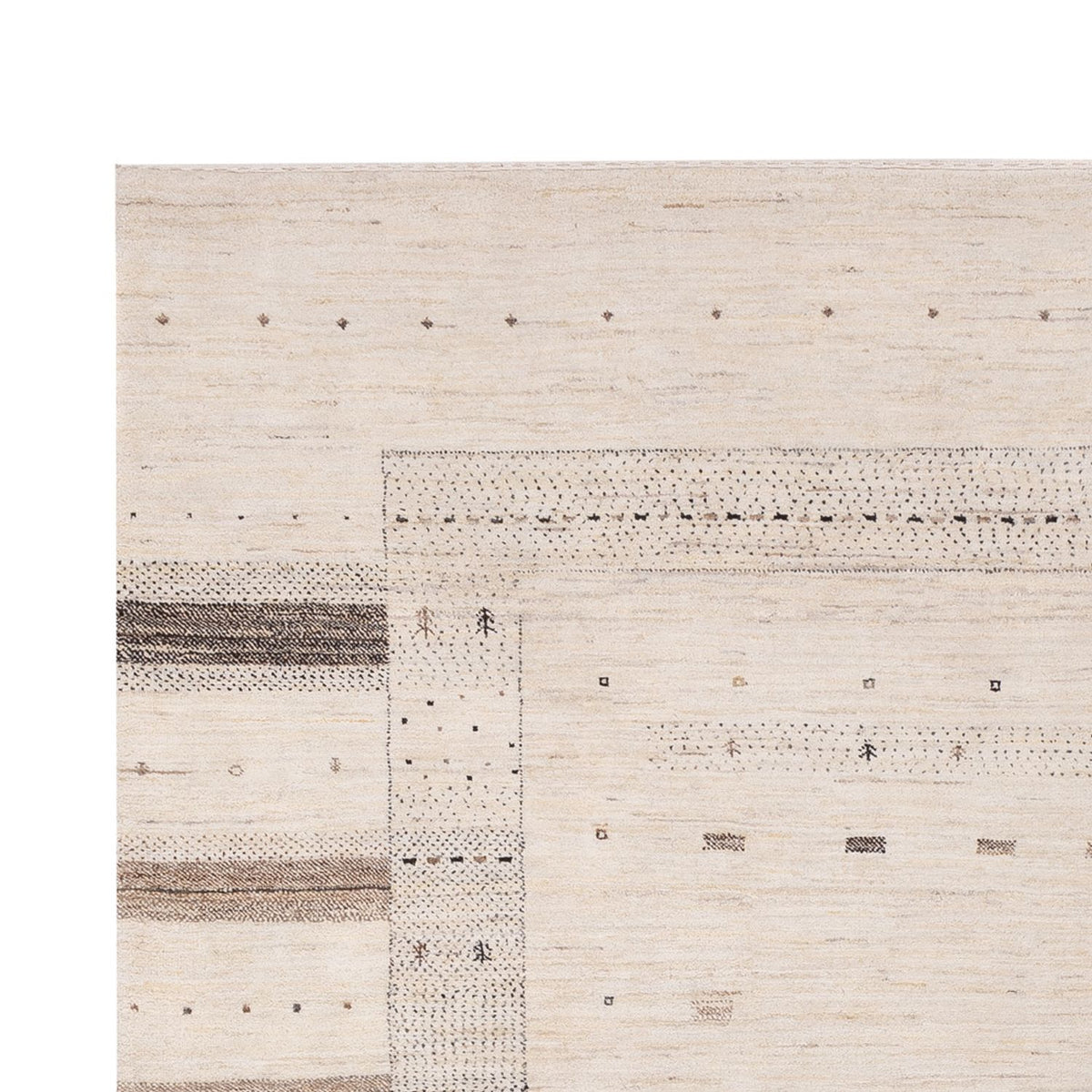 Gabbeh Teppich - Loribaft Indus - 300 x 206 cm - creme