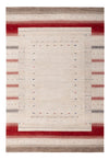 Indo Loribaft Teppich 202x306cm - Wollteppich - Rechteckig / Creme / 202 x 306 cm Rechteckig