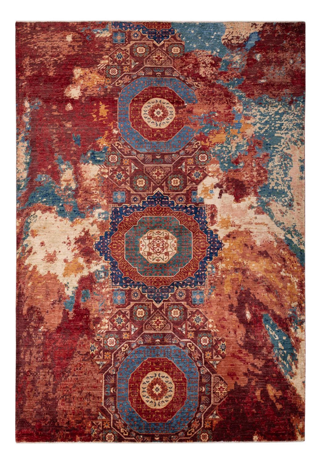 Designer Teppich - 297 x 201 cm - mehrfarbig