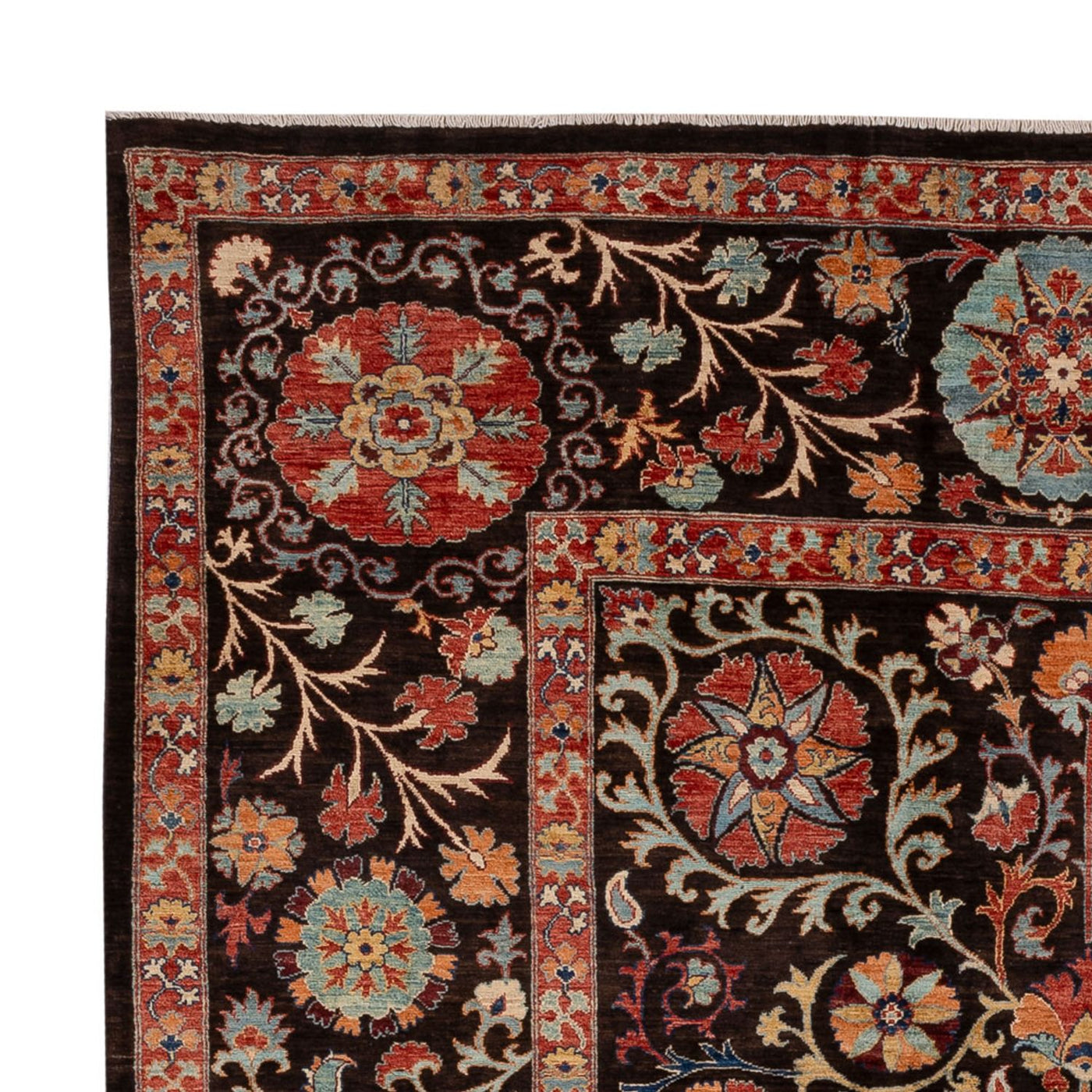 Ziegler Teppich - Ariana - 251 x 186 cm - schwarz