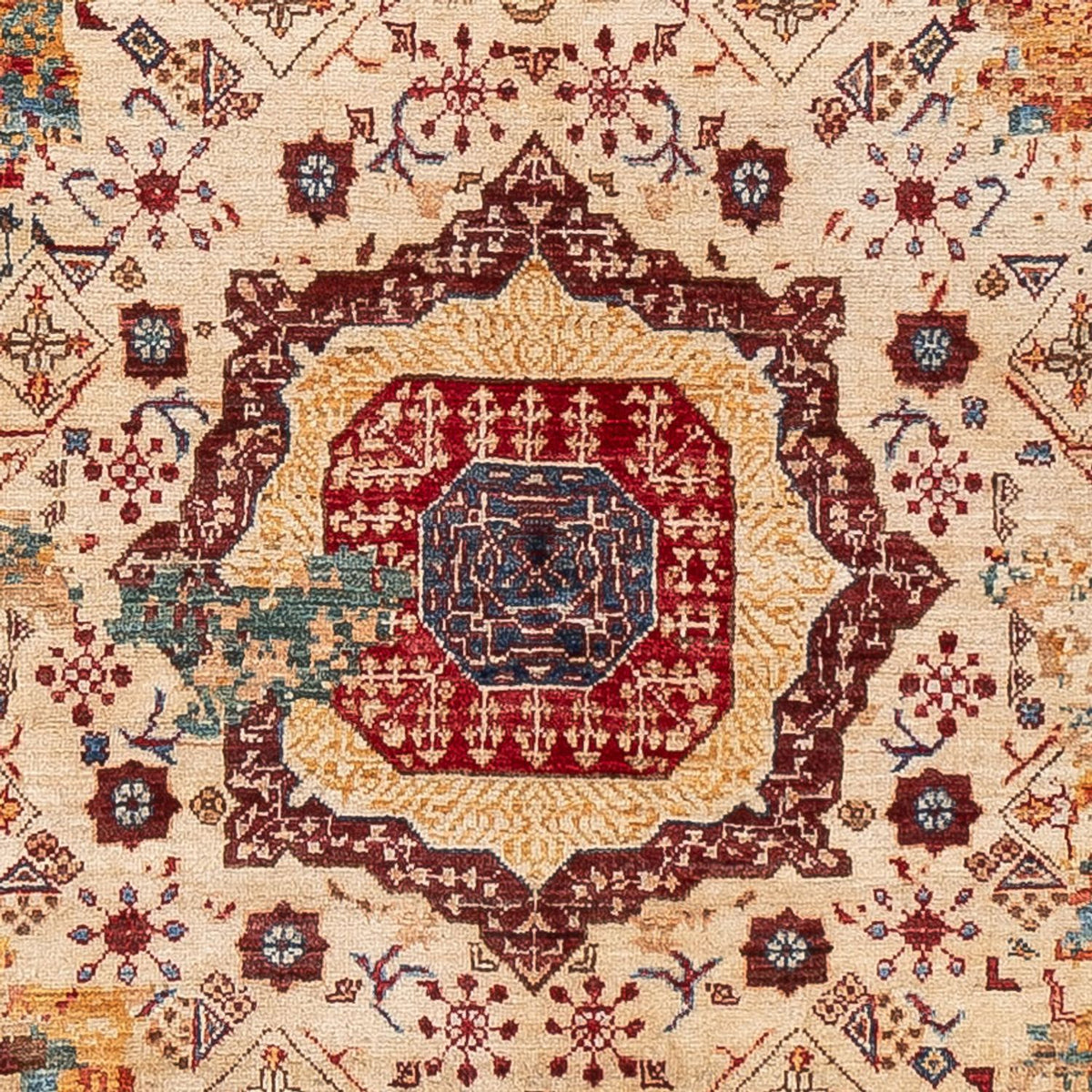 Designer Teppich - 200 x 155 cm - mehrfarbig