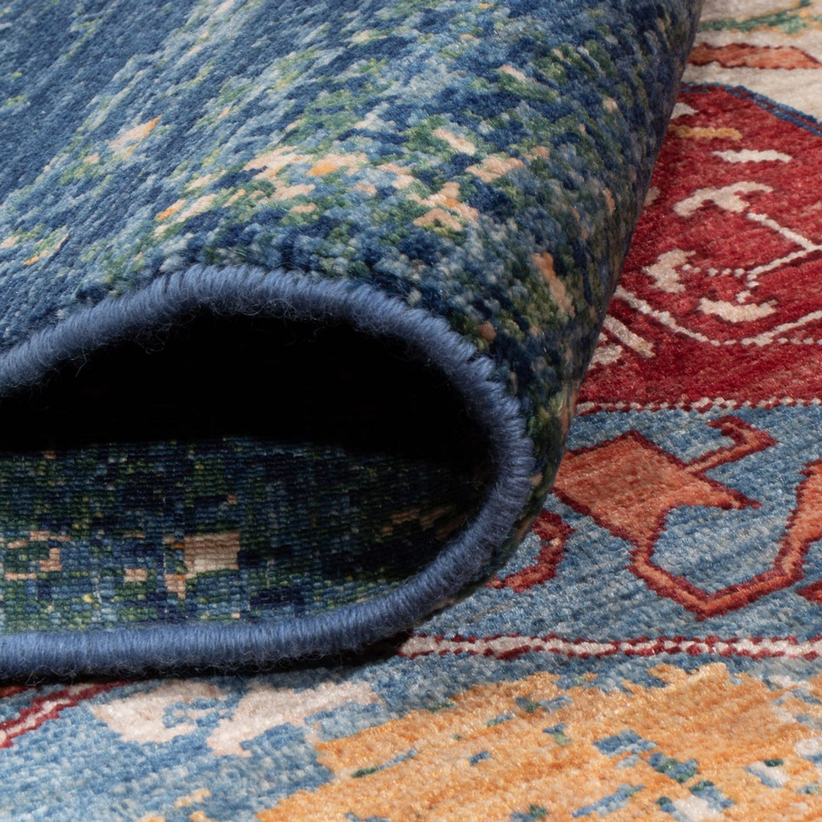 Designer Teppich - 230 x 176 cm - mehrfarbig