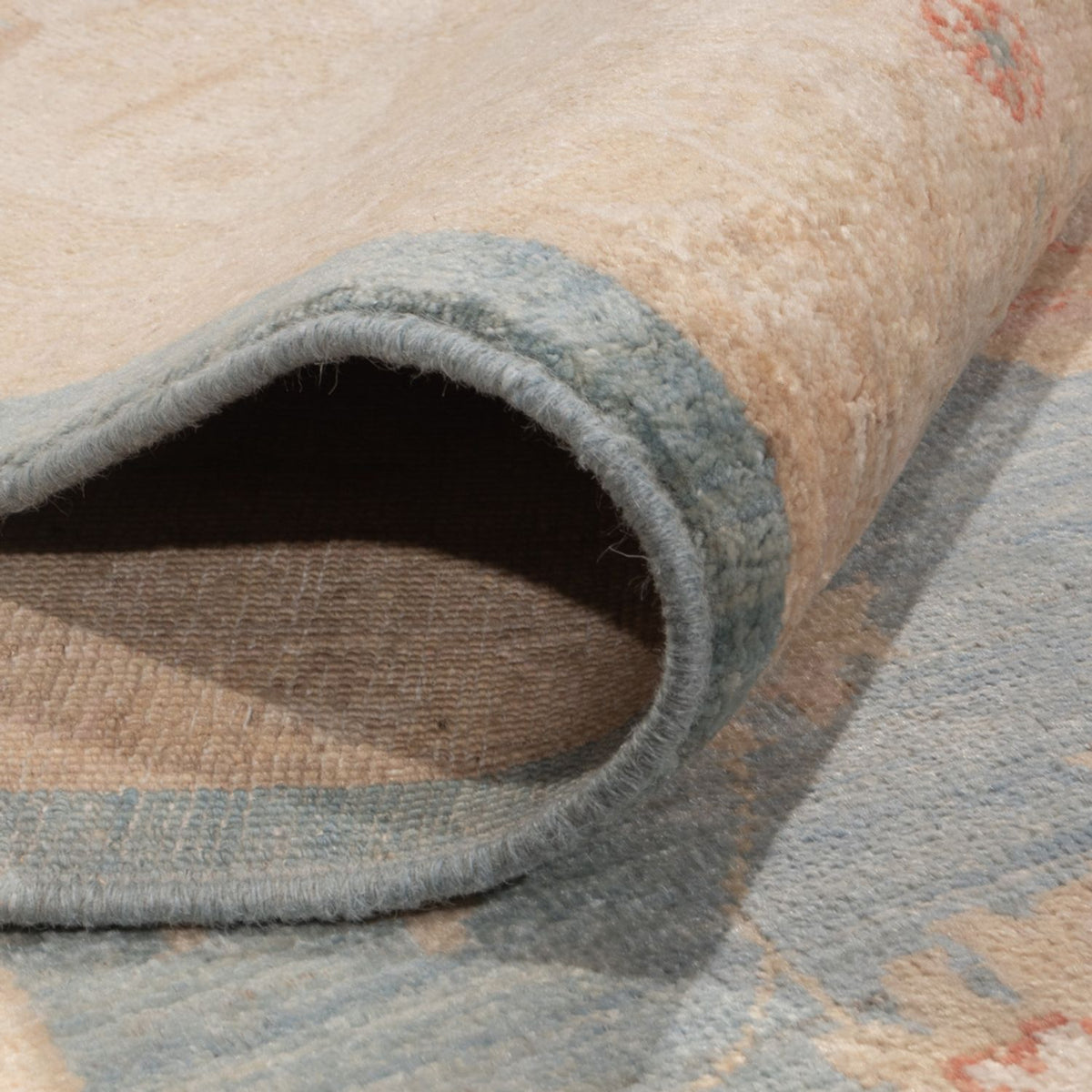 Ziegler Teppich - 297 x 255 cm - hellblau