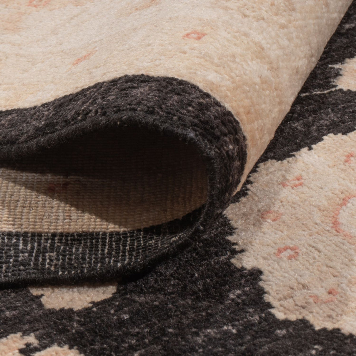 Ziegler Teppich - 303 x 258 cm - schwarz