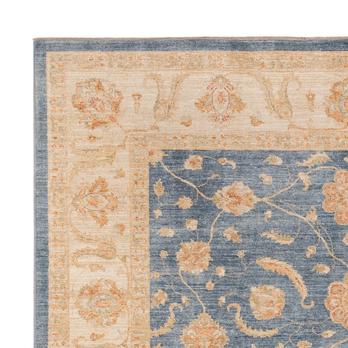 Ziegler Teppich - 296 x 257 cm - blau