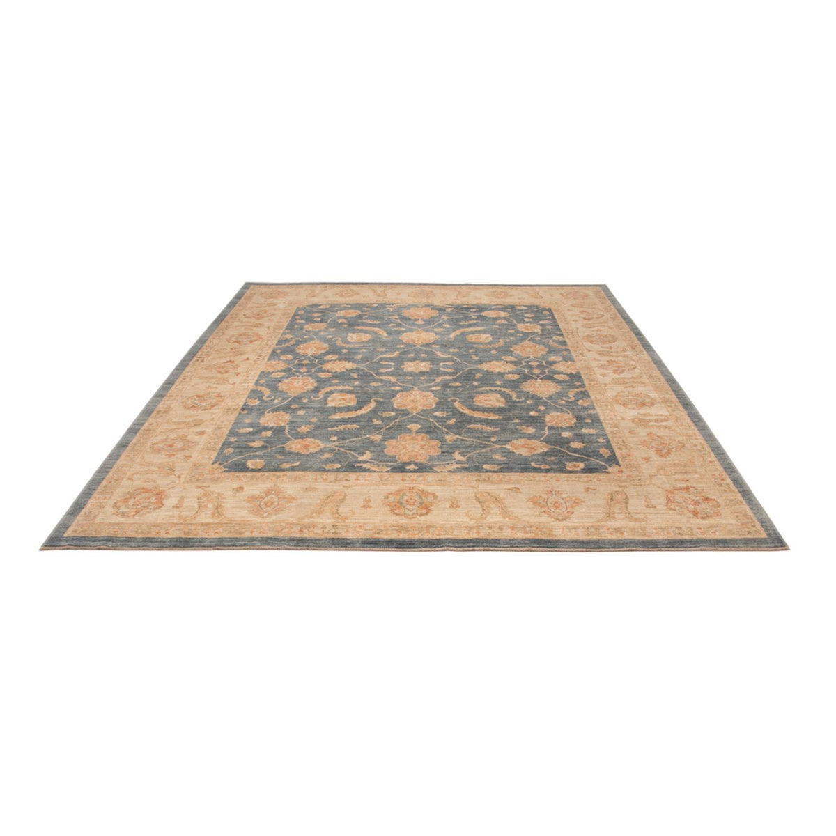 Ziegler Teppich - 296 x 257 cm - blau