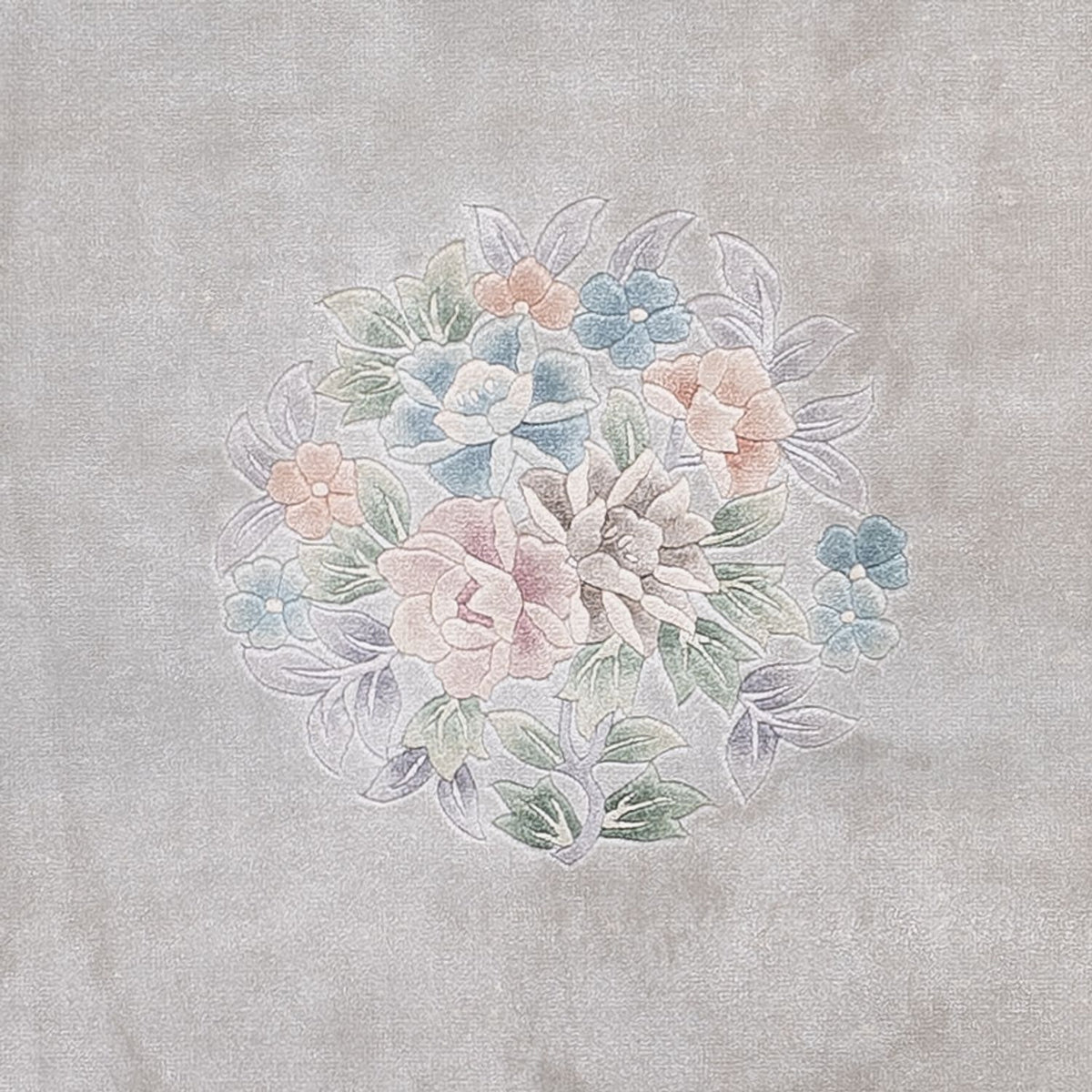 Seidenteppich - China Seide - 185 x 123 cm - grau