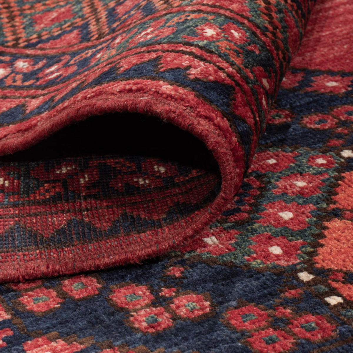 Afghan Teppich - Kunduz - 240 x 174 cm - rot